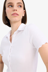 Cool Fitted Crepe Short Sleeve Shirt
