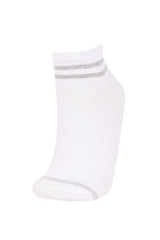 Women Comfortable Elastic 5-Pack Cotton Ankle Socks
