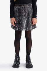 Girl A Cut Sequin Skirt