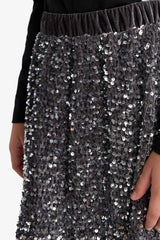 Girl A Cut Sequin Skirt