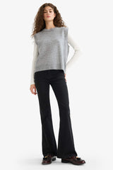 Regular Fit Basic Plain Crew Neck Knit Sweater