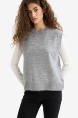 Regular Fit Basic Plain Crew Neck Knit Sweater