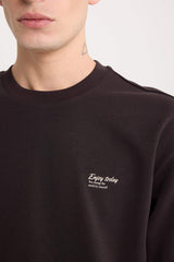 Boxy Fit Crew Neck Non-Ironing Breathable Printed Short Sleeve Heavy Fabric T-Shirt