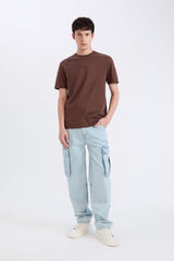 Regular Fit Crew Neck Printed T-Shirt