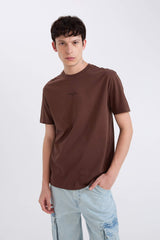 Regular Fit Crew Neck Printed T-Shirt