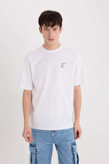 Comfort Fit Crew Neck Printed T-Shirt