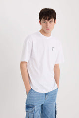 Comfort Fit Crew Neck Printed T-Shirt