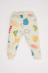 Baby Boy 2-Piece Set Patterned Thin Sweatshirt Bottom