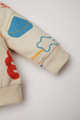 Baby Boy 2-Piece Set Patterned Thin Sweatshirt Bottom