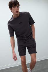 Boxy Fit Crew Neck Printed T-Shirt