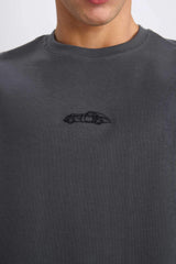 Boxy Fit Crew Neck Printed T-Shirt