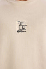 Boxy Fit Crew Neck Printed T-Shirt