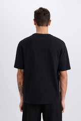 Boxy Fit Crew Neck Printed T-Shirt