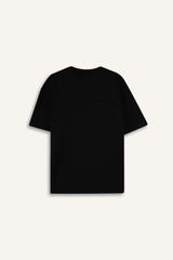 Boxy Fit Crew Neck Printed Heavy Fabric T-Shirt