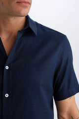 Regular Fit Polo Collar Short Sleeve Shirt