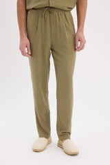 100% Cotton Relax Fit Comfortable Cut Summer Muslin Short Leg Cotton Jogger Pants