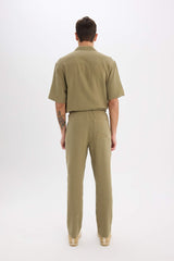 100% Cotton Relax Fit Comfortable Cut Summer Muslin Short Leg Cotton Jogger Pants