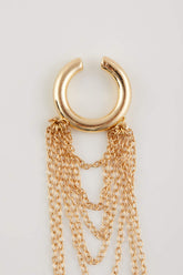 Women Shaking Gold Cartilage Earring