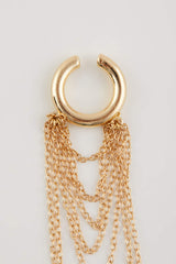 Women Shaking Gold Cartilage Earring