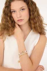 Women 3 Piece Gold Bracelet