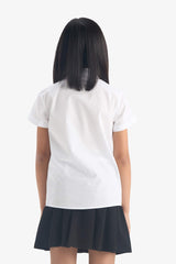 Girls Poplin Short Sleeve Shirt