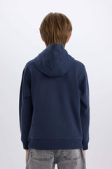 Boys Marvel Hooded Kangaroo Pocket Sweatshirt