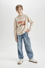 Boys Marvel Comics Crew Neck Sweatshirt