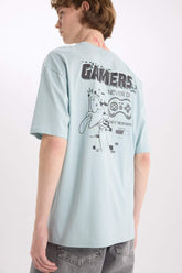 100% Cotton Looney Tunes Boxy Fit Crew Neck Back Printed Short Sleeve T-Shirt