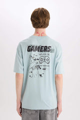 100% Cotton Looney Tunes Boxy Fit Crew Neck Back Printed Short Sleeve T-Shirt