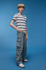 Men's Boys Flexible Till Shipping Pocket Straight Leg Jean Pants