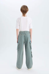 Men's Boys Flexible Till Shipping Pocket Straight Leg Jean Pants