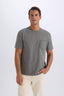 Regular Fit Crew Neck Short Sleeve Heavy Fabric T-Shirt