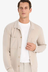 Regular Fit Polo Shirt Jacket