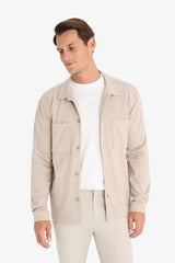 Regular Fit Polo Shirt Jacket