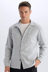 Regular Fit Polo Shirt Jacket