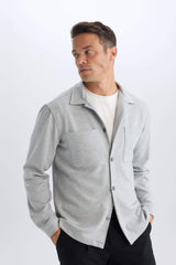 Regular Fit Polo Shirt Jacket
