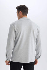 Regular Fit Polo Shirt Jacket