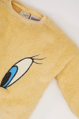 Baby Girl Looney Tunes 2-Piece Plush Sweatshirt with Elastic Waistband and Tracksuit Bottoms