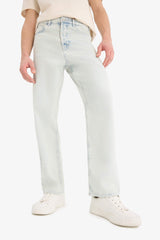 Baggy Fit Wide Leg Normal Waist Cotton Jeans