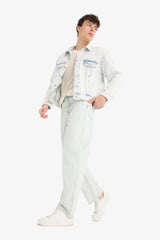 Baggy Fit Wide Leg Normal Waist Cotton Jeans