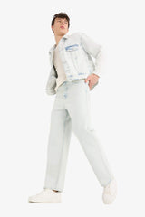 Baggy Fit Wide Leg Normal Waist Cotton Jeans