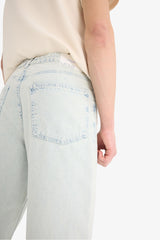 Baggy Fit Wide Leg Normal Waist Cotton Jeans