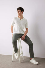 Regular Hem Chino Pants