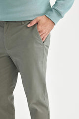 Regular Hem Chino Pants