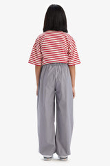 Girls Parachute Jogger Legs Cotton Pants