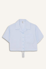 Girl Short Sleeve Crop Shirt