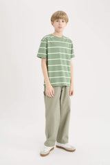 Boy Crew Neck Striped T-Shirt
