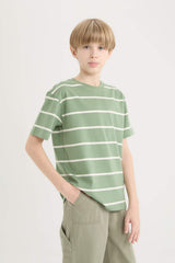 Boy Crew Neck Striped T-Shirt