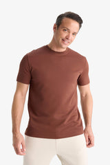 Regular Fit Crew Neck Twill T-Shirt
