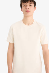 Regular Fit Crew Neck Twill T-Shirt